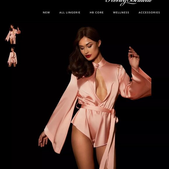 Honey Birdette Melissa Blush Romper - Picture 1 of 4